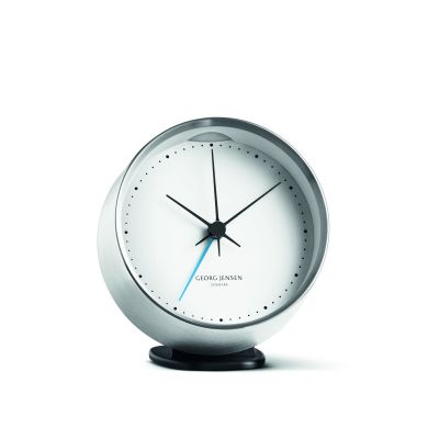 Henning Koppel Table clock / Alarm clock Stainless steel Georg Jensen